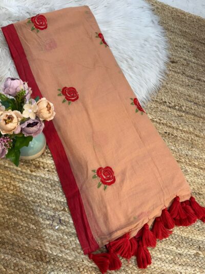 Rose embroidery buta