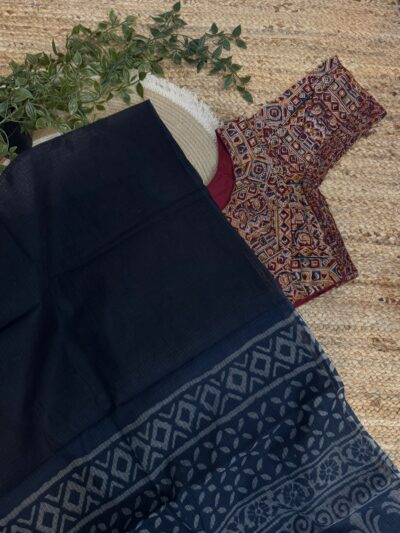 Kota doria saree with readymade blouse