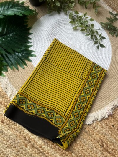 Handblock print saree
