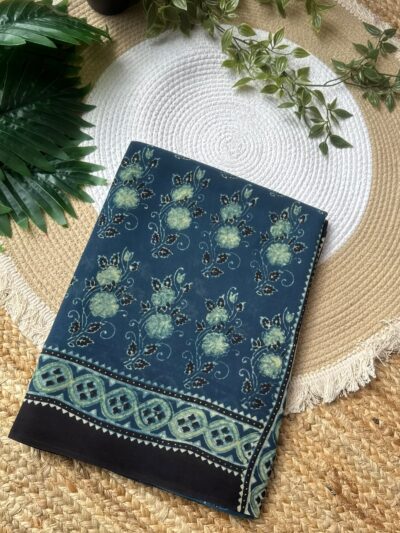 Handblock print saree