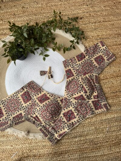 Ajrakh print Cotton blouse