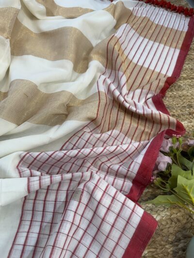 Handloom Jamdani style saree