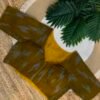 Side Stretchable Ikat print blouse Yellow