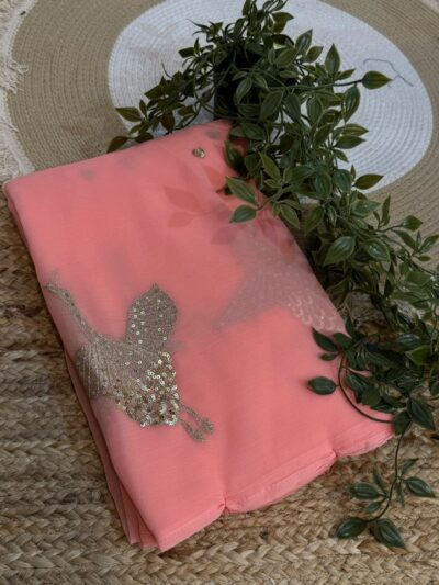 Buta saree Red