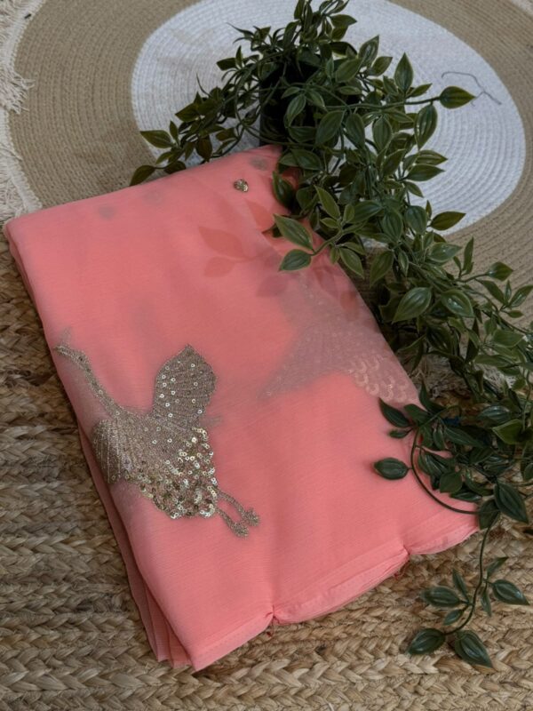 Buta saree Red