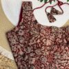 Kalamkari print blouse Brown
