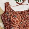 Kalamkari print blouse Brown