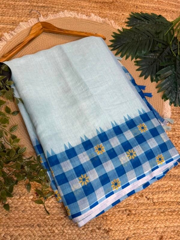 Cotton saree Brown