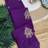 Handwork saree Magenta