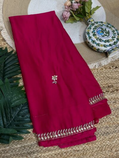 Handwork saree Magenta