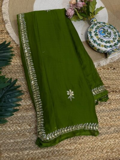 Handwork saree Yellow