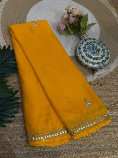 Handwork saree Orange