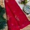 Handwork saree Red