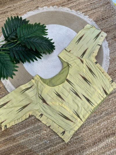 Side stretchable blouse Yellow