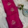 Handwork saree Magenta