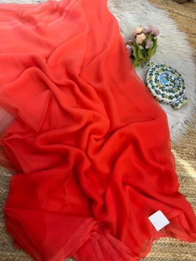 Ombre shaded saree Pink