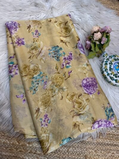 Ombre shaded saree Orange