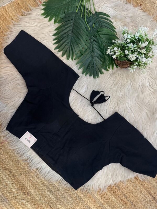 Plain cotton blouse Grey
