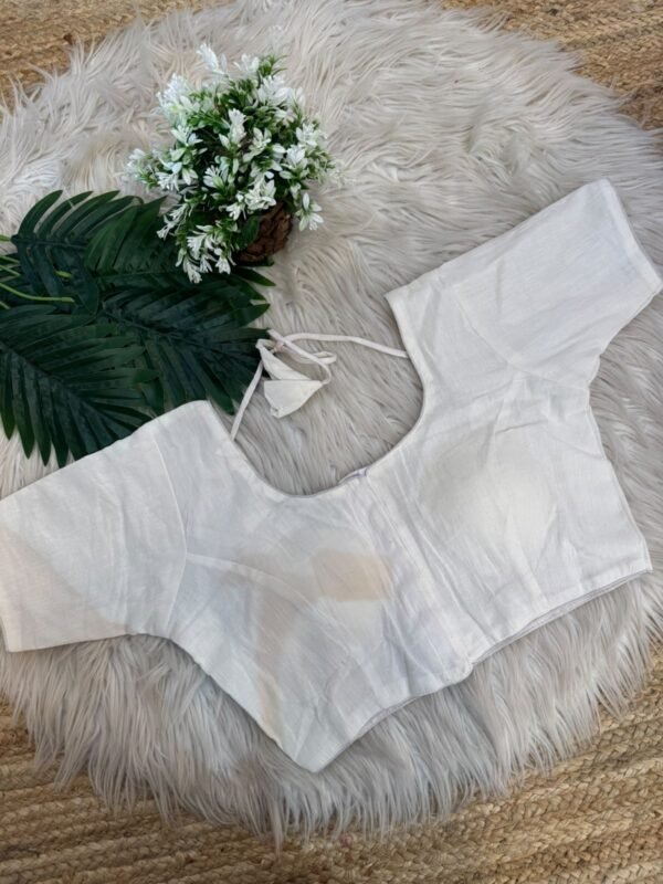 Plain cotton blouse Grey