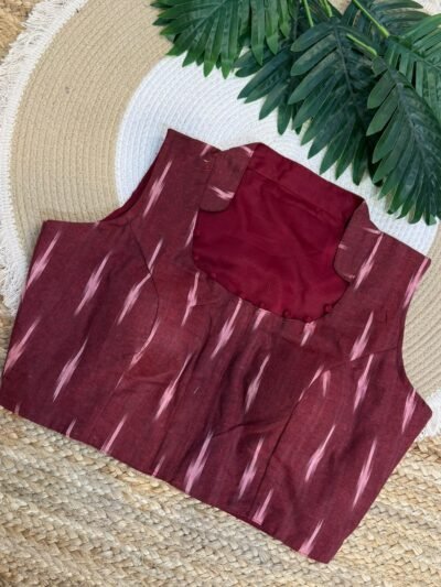 Collar neck blouse Red