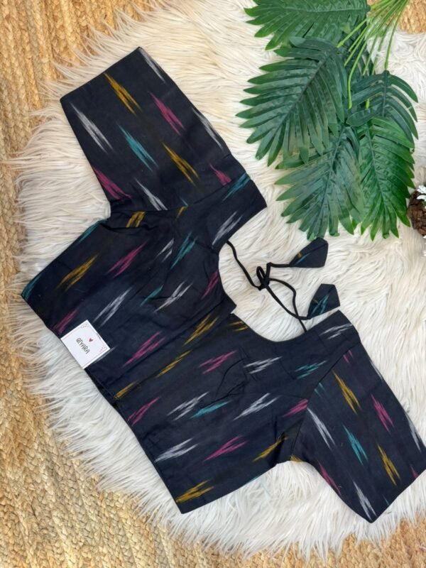 Ikat print blouse Grey
