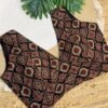 Ajrakh print blouse Brown