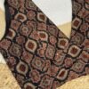 Ajrakh print blouse Brown