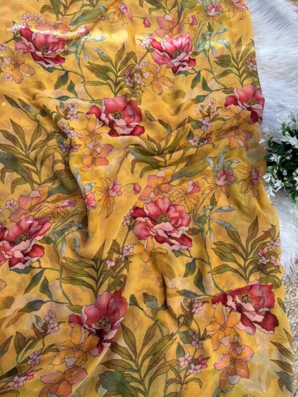 Digital print saree