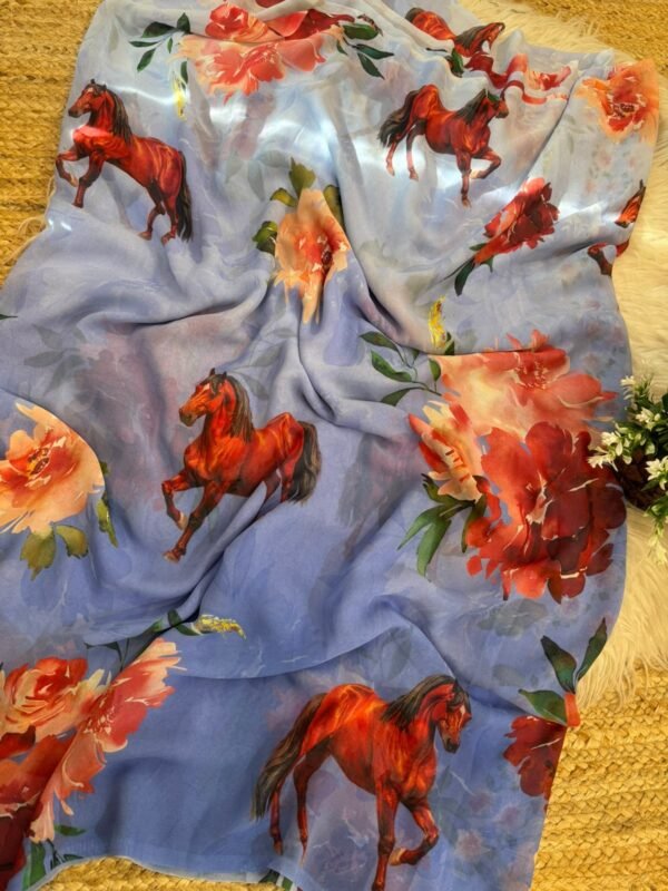 Digital print saree