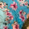 Digital print saree Grey