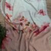 Digital print saree Brown