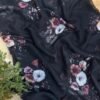 Digital print saree Grey