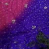 Multi colour jaal work saree Purple