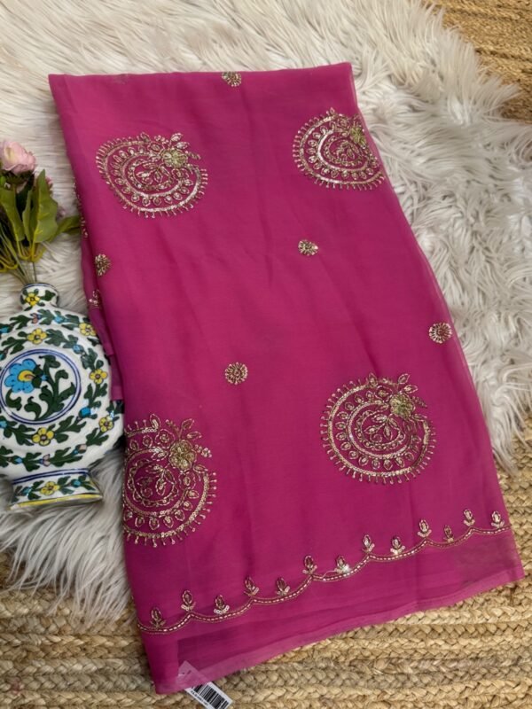 Partywear Saree Light Purple