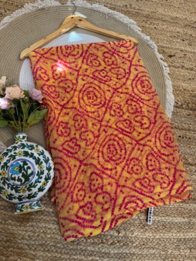 Pastel bandhani Yellow