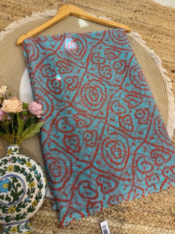 Pastel bandhani Blue