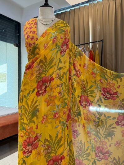 Digital print saree
