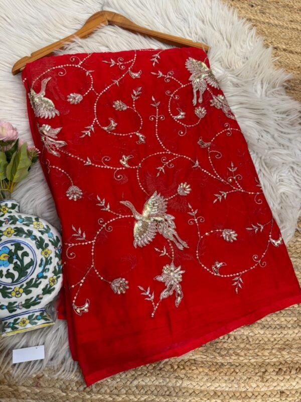 Heavy Jaal work Red