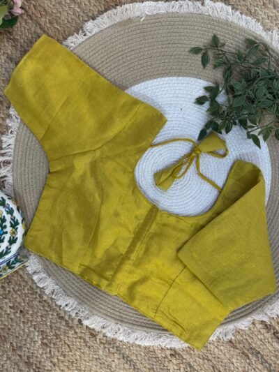 Cotton Tissue blouse Yellow