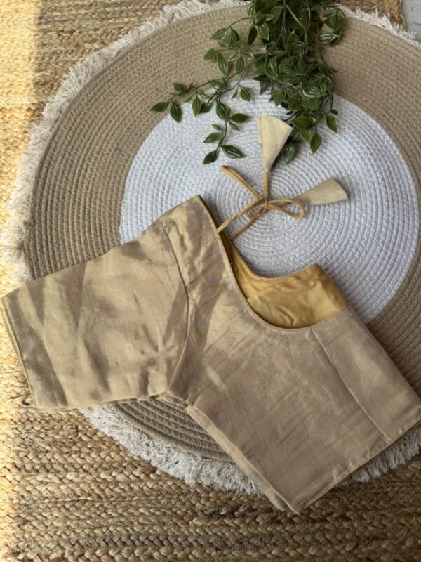 Cotton Tissue blouse Golden