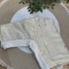 Banarasi Parcha side strechable blouse Silver