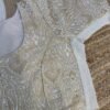 Banarasi Parcha side strechable blouse Silver