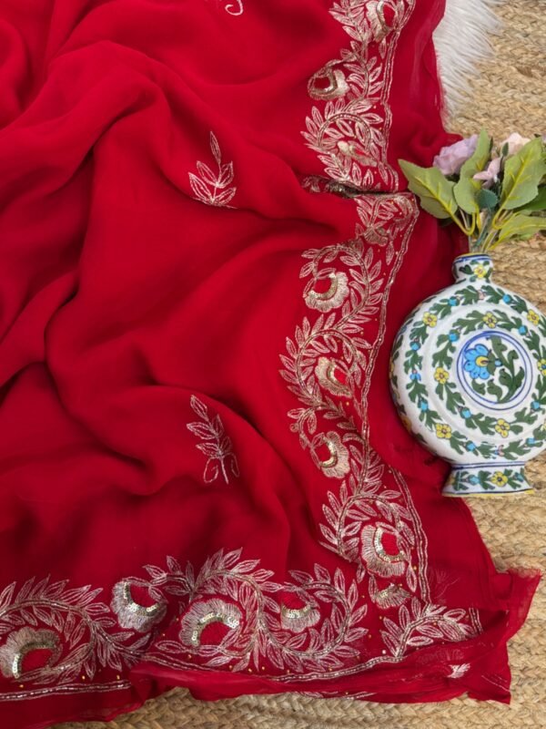 Aari work Red