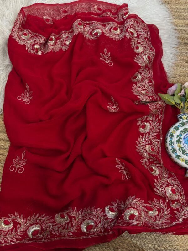 Aari work Red