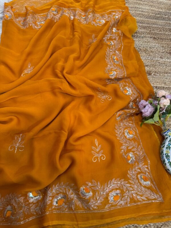 Aari work Yellow