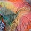 Pitta work saree Multicolour 1