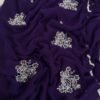 Sequins Handwork saree Purple