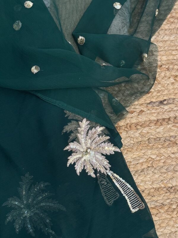 Sequins buta Dark Green