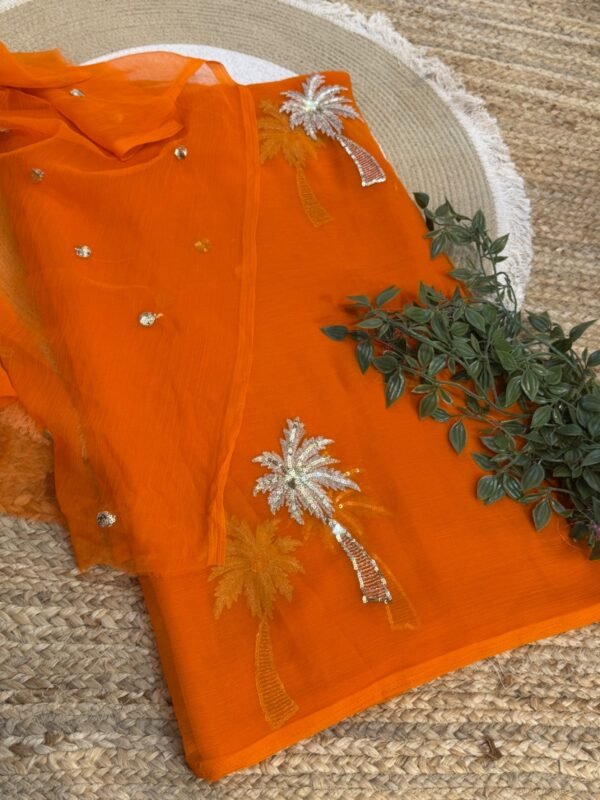 Sequins buta Orange