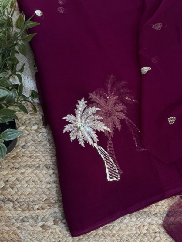 Sequins buta Purple